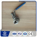 Professional manufacturer stainless steel manual ball valve with handle